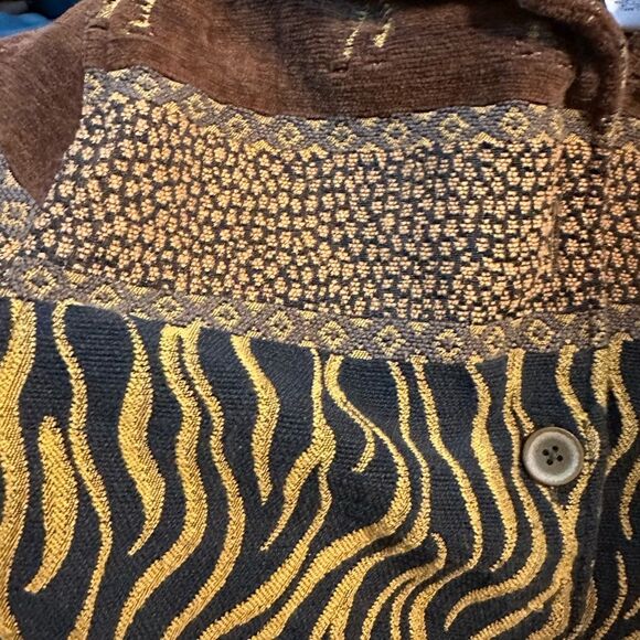 VintageWomen's Y2K Breckenridge Zebra Animal Safari Jacket Pattern Size Petite L - Picture 10 of 11